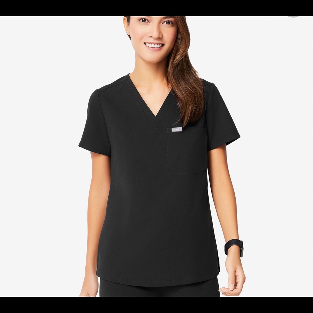 2xl figs Catarina top black